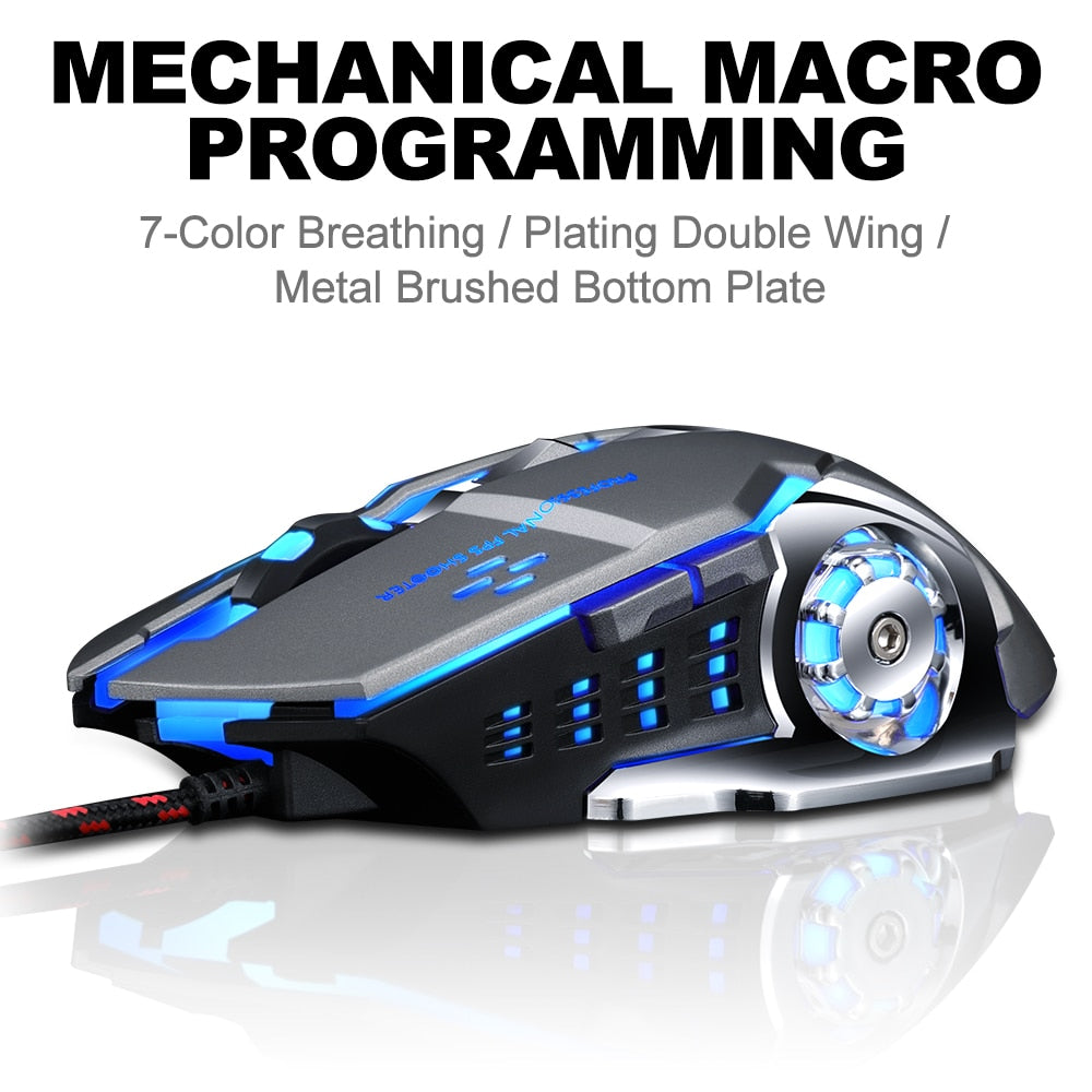 Gaming Headset with Microphone, Deep Bass Stereo + Gaming Mouse - Complete Gaming Gear Set