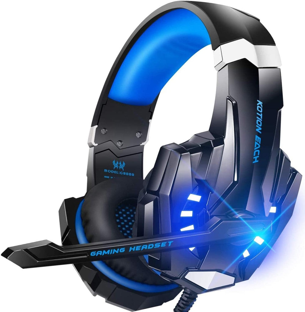 Gaming Headset with Microphone, Deep Bass Stereo + Gaming Mouse - Complete Gaming Gear Set