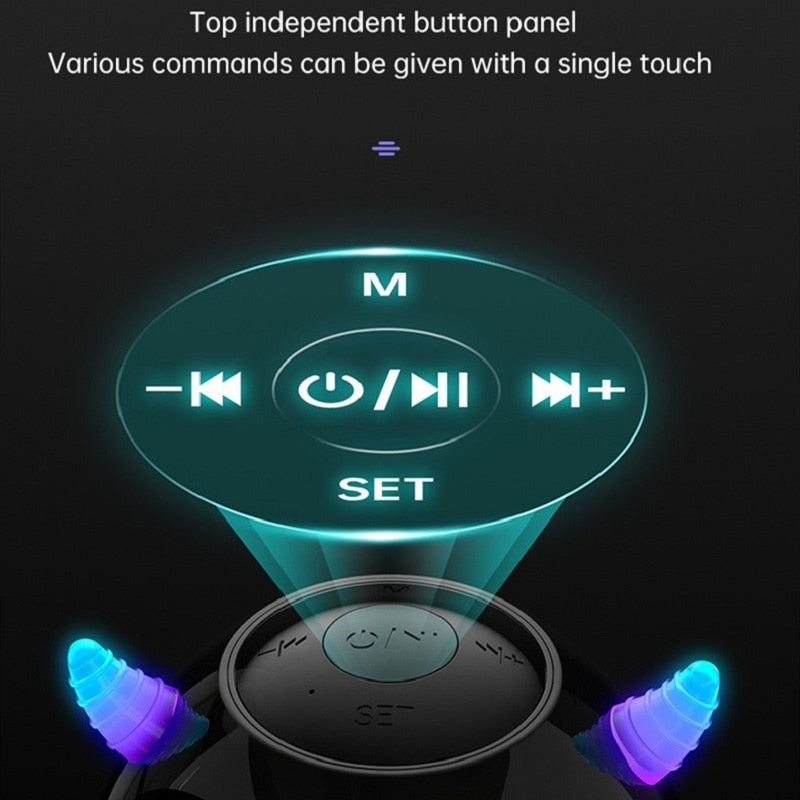 Wireless Ball Shaped Smart Bluetooth Speaker with Digital Alarm Clock