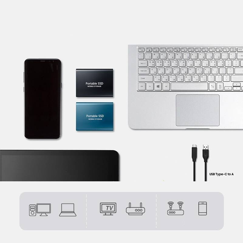 16TB - 128TB USB3.1 External Solid State Hard Disk | Fast Data Transfer | High-Speed Storage