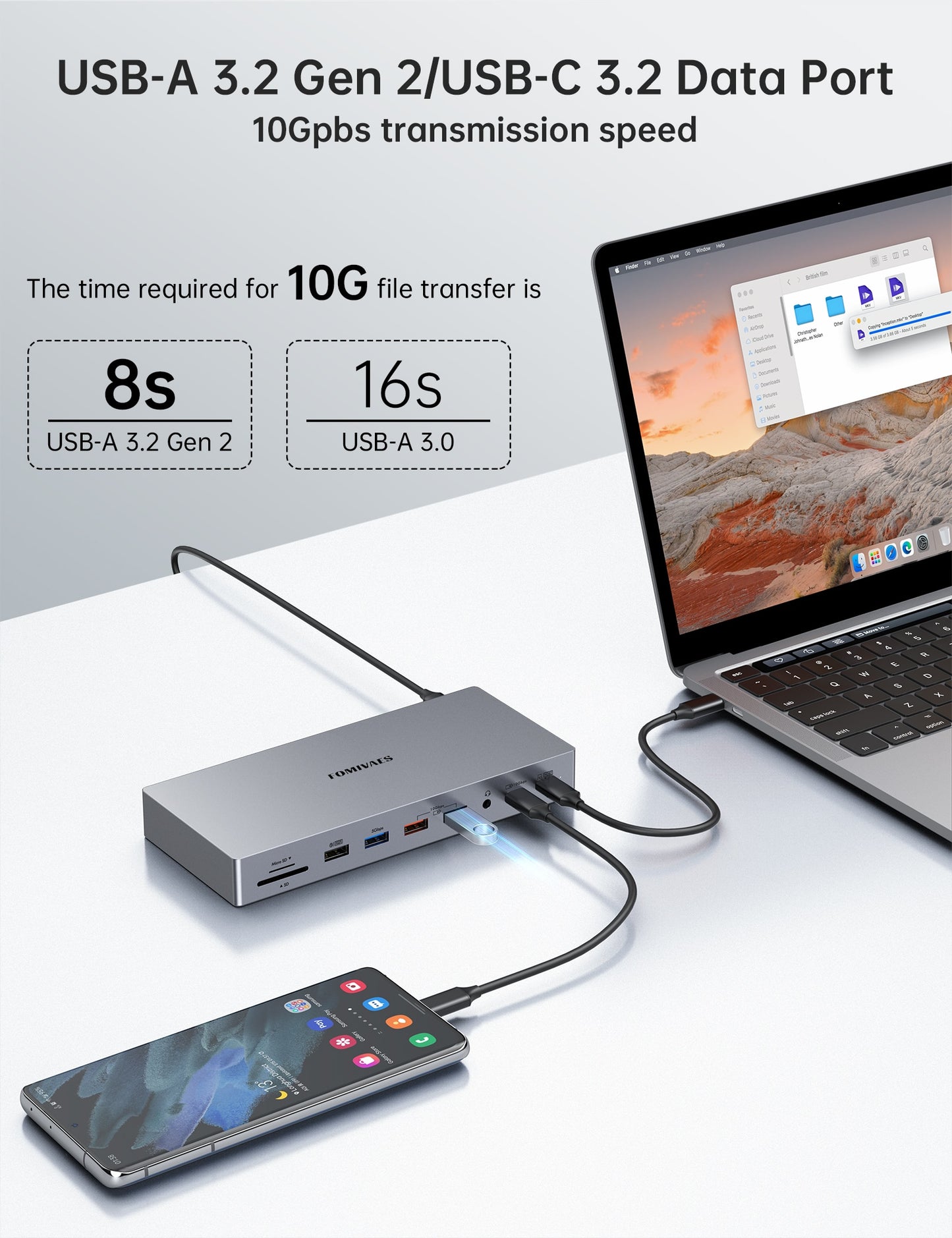 15-in-1 Triple Monitor USB C Laptop Docking Station | Ultimate Multi-Port Connectivity Solution