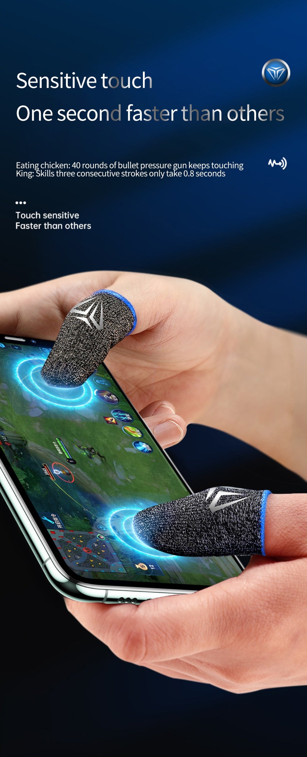 Finger Sleeves Gaming Controller for Mobile Phone Gaming - Enhance Your Gaming Precision!