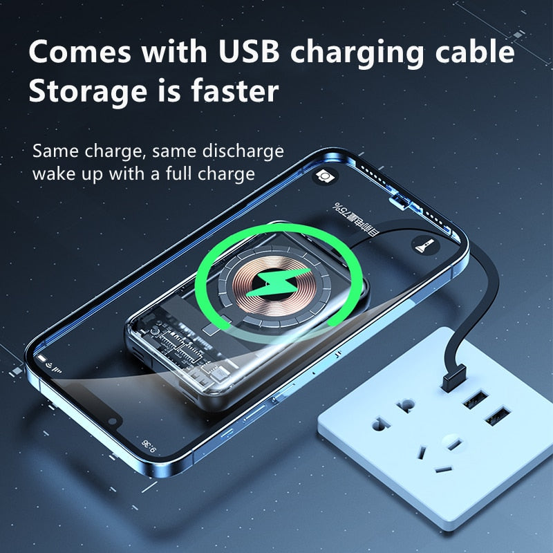 Magnetic Wireless Power Bank 20000mAh for iPhones
