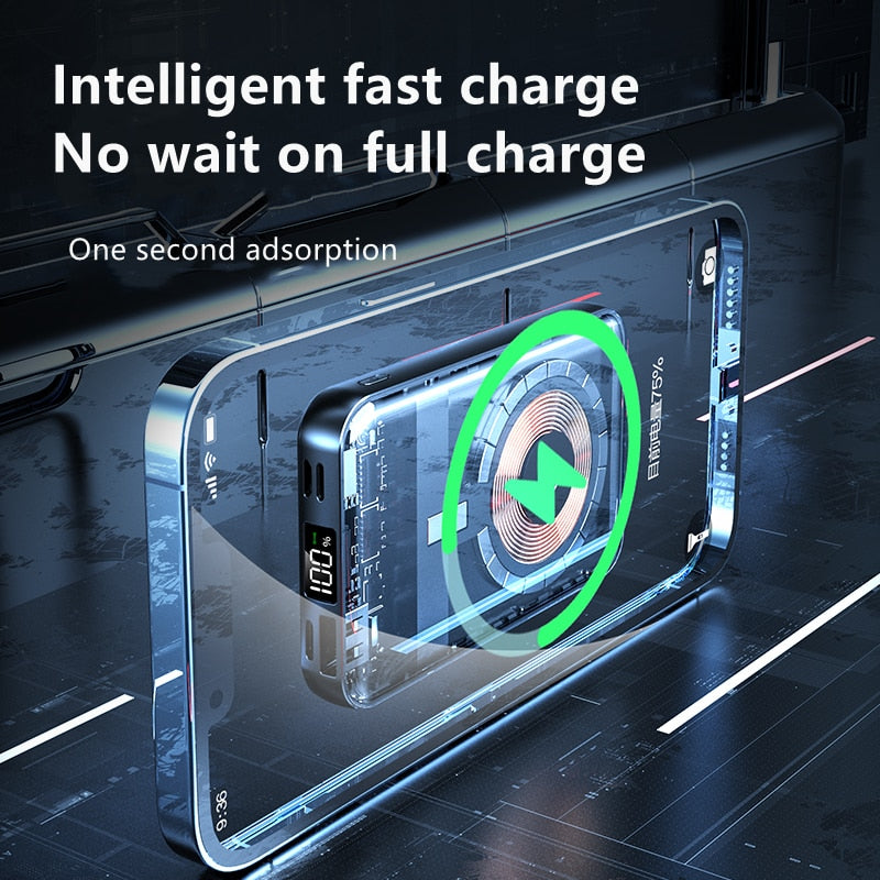 Magnetic Wireless Power Bank 20000mAh for iPhones