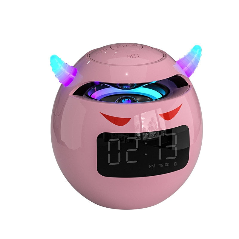 Wireless Ball Shaped Smart Bluetooth Speaker with Digital Alarm Clock