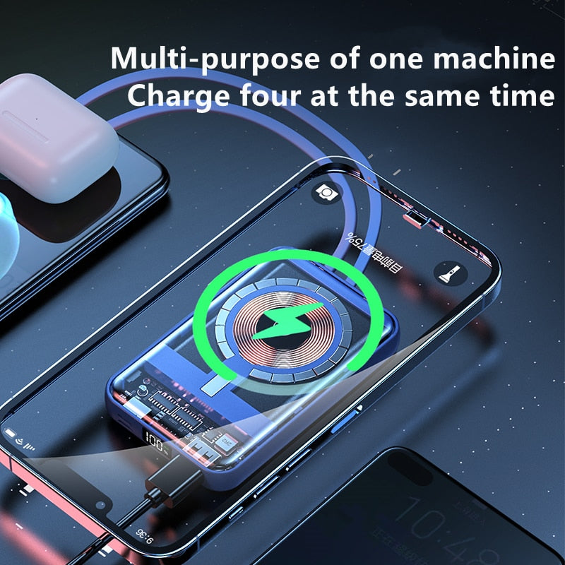 Magnetic Wireless Power Bank 20000mAh for iPhones