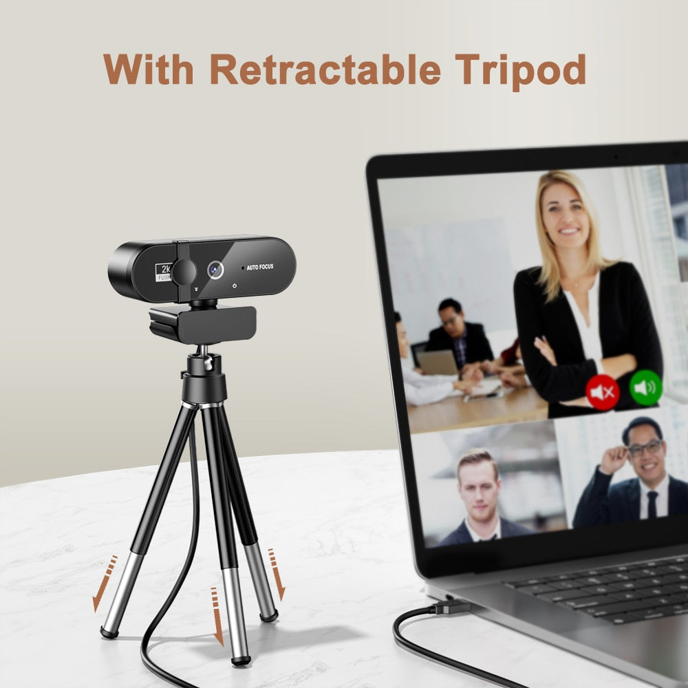 Ultra-HD 4K Mini Webcam with High-Quality Microphone - Perfect for Streaming & Video Conferencing