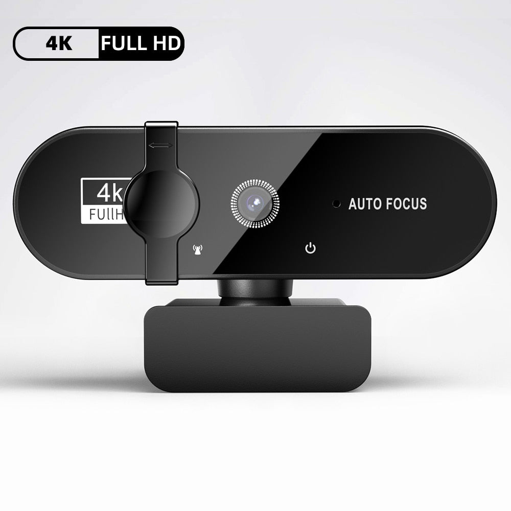 Ultra-HD 4K Mini Webcam with High-Quality Microphone - Perfect for Streaming & Video Conferencing