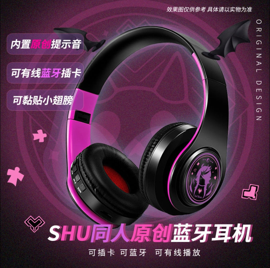 Anime Wireless Bluetooth Headphone Shu Yamino | High-Quality Sound and Stylish Design