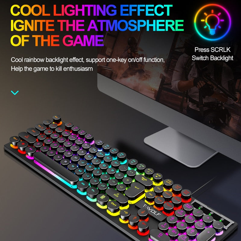 Gaming Keyboard Wired | Color Matching Backlit