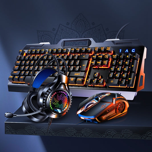 RGB Gaming Keyboard and Mouse Headphone Gamer Kit Backlit